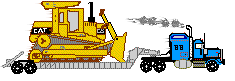 gif animation lowboy pete sleeper d8 cat truck